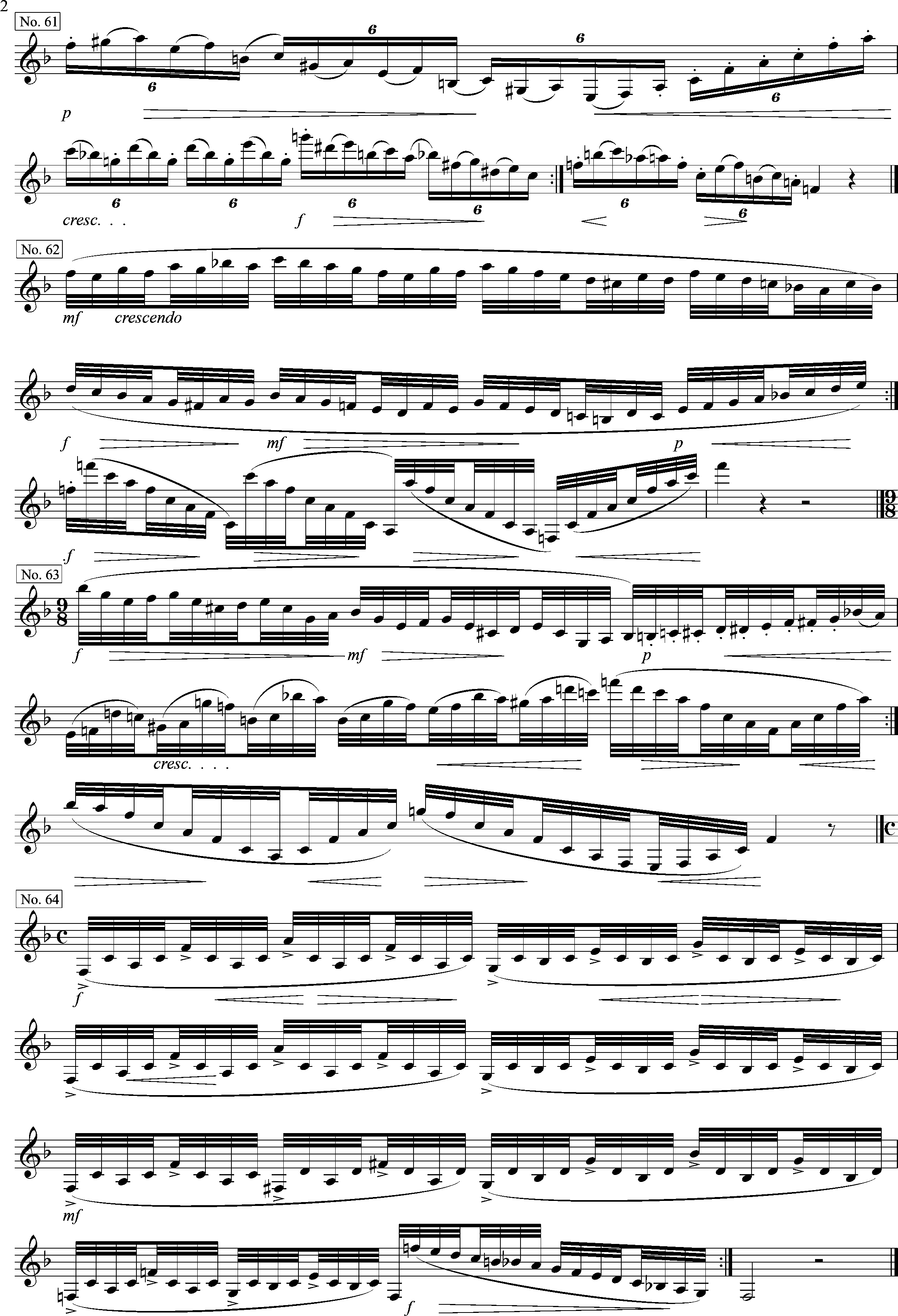 F-Dur, 416 etüden, Fritz Kröpsch, Seite 2